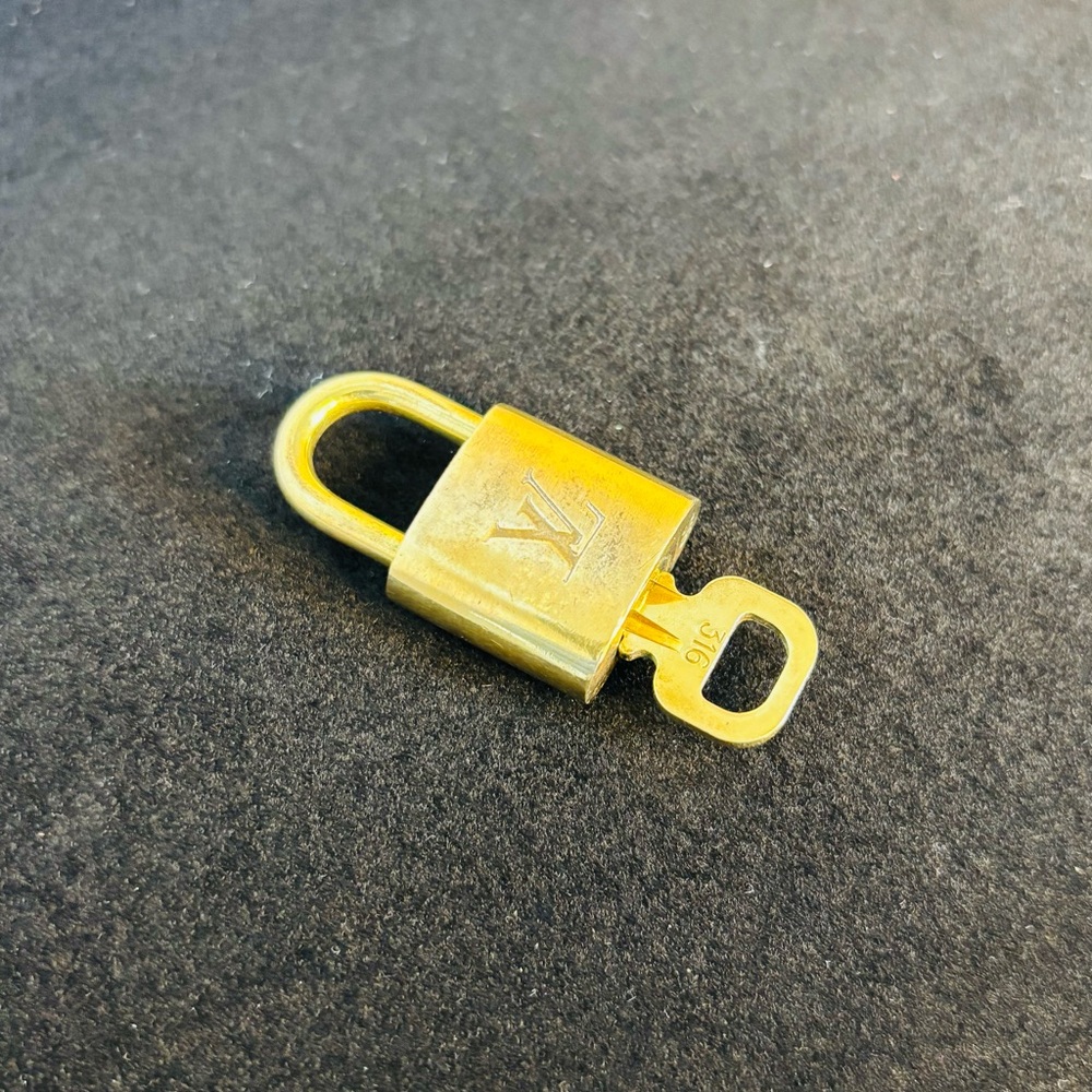 Authentic Gold Louis Vuitton Lock and Key - #316